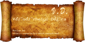 Vásárhelyi Dóra névjegykártya